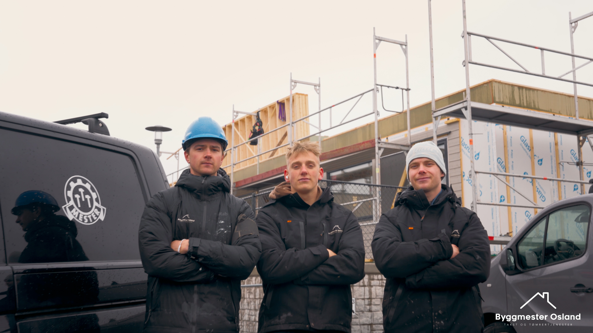 Stillbilde fra filmen for Byggmester Osland